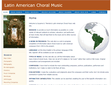 Tablet Screenshot of latinamericanchoralmusic.org